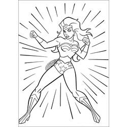 Coloring page: Wonder Woman (Superheroes) #74546 - Free Printable Coloring Pages