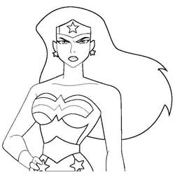 Coloring page: Wonder Woman (Superheroes) #74566 - Free Printable Coloring Pages
