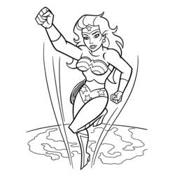 Coloring page: Wonder Woman (Superheroes) #74568 - Free Printable Coloring Pages