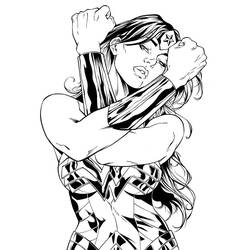 Coloring page: Wonder Woman (Superheroes) #74574 - Free Printable Coloring Pages