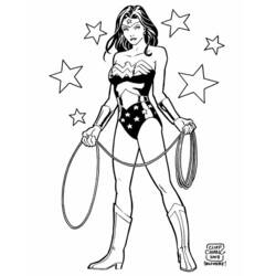 Coloring page: Wonder Woman (Superheroes) #74575 - Free Printable Coloring Pages