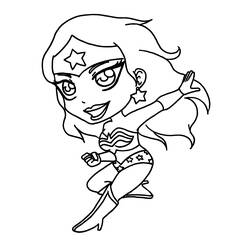 Coloring page: Wonder Woman (Superheroes) #74620 - Free Printable Coloring Pages