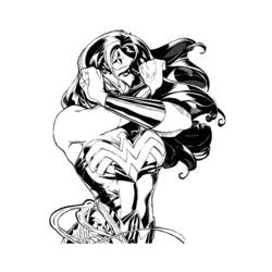 Coloring page: Wonder Woman (Superheroes) #74643 - Free Printable Coloring Pages