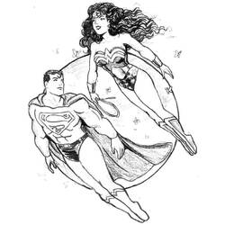 Coloring page: Wonder Woman (Superheroes) #74644 - Free Printable Coloring Pages