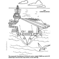 Coloring page: Aircraft carrier (Transportation) #137861 - Free Printable Coloring Pages
