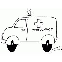 Coloring page: Ambulance (Transportation) #136748 - Free Printable Coloring Pages