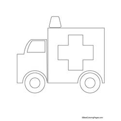 Coloring page: Ambulance (Transportation) #136754 - Free Printable Coloring Pages