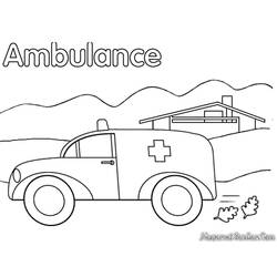 Coloring page: Ambulance (Transportation) #136765 - Free Printable Coloring Pages