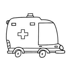 Coloring page: Ambulance (Transportation) #136770 - Free Printable Coloring Pages