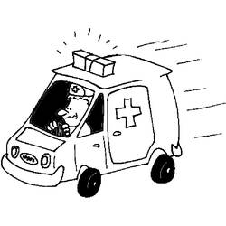 Coloring page: Ambulance (Transportation) #136774 - Free Printable Coloring Pages