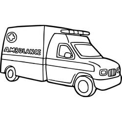Coloring page: Ambulance (Transportation) #136775 - Free Printable Coloring Pages