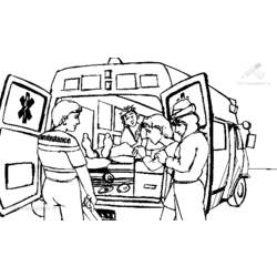 Coloring page: Ambulance (Transportation) #136778 - Free Printable Coloring Pages