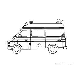 Coloring page: Ambulance (Transportation) #136790 - Free Printable Coloring Pages