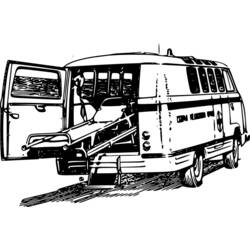 Coloring page: Ambulance (Transportation) #136795 - Free Printable Coloring Pages