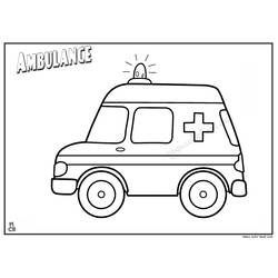 Coloring page: Ambulance (Transportation) #136798 - Free Printable Coloring Pages