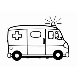Coloring page: Ambulance (Transportation) #136800 - Free Printable Coloring Pages