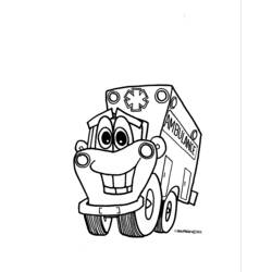 Coloring page: Ambulance (Transportation) #136810 - Free Printable Coloring Pages