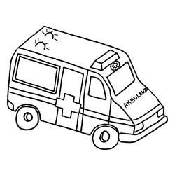 Coloring page: Ambulance (Transportation) #136851 - Free Printable Coloring Pages