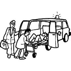 Coloring page: Ambulance (Transportation) #136856 - Free Printable Coloring Pages