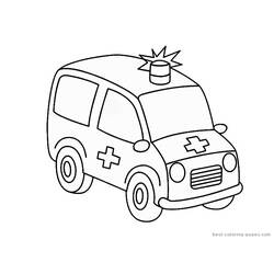 Coloring page: Ambulance (Transportation) #136860 - Free Printable Coloring Pages