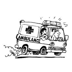 Coloring page: Ambulance (Transportation) #136870 - Free Printable Coloring Pages