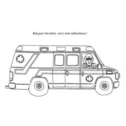 Coloring page: Ambulance (Transportation) #136937 - Free Printable Coloring Pages