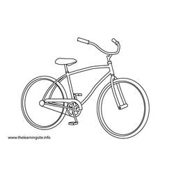 Coloring page: Bike / Bicycle (Transportation) #136968 - Free Printable Coloring Pages