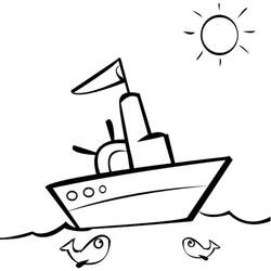 Coloring page: Boat / Ship (Transportation) #137459 - Free Printable Coloring Pages