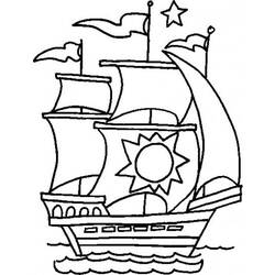 Coloring page: Boat / Ship (Transportation) #137460 - Free Printable Coloring Pages