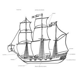 Coloring page: Boat / Ship (Transportation) #137573 - Free Printable Coloring Pages