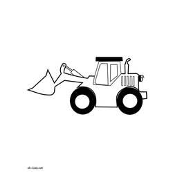 Coloring page: Bulldozer / Mecanic Shovel (Transportation) #141693 - Free Printable Coloring Pages
