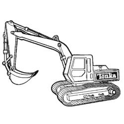 Coloring pages: Bulldozer / Mecanic Shovel - Free Printable Coloring Pages