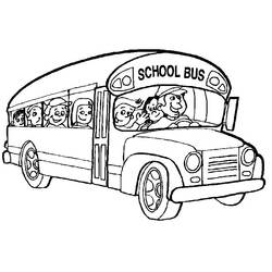 Coloring page: Bus (Transportation) #135298 - Free Printable Coloring Pages