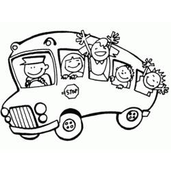 Coloring page: Bus (Transportation) #135317 - Free Printable Coloring Pages