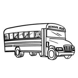 Coloring page: Bus (Transportation) #135339 - Free Printable Coloring Pages