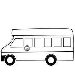 Coloring page: Bus (Transportation) #135363 - Free Printable Coloring Pages