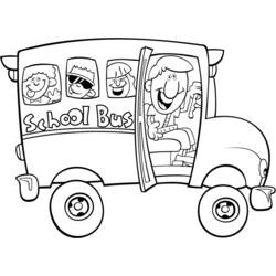 Coloring page: Bus (Transportation) #135379 - Free Printable Coloring Pages