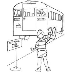 Coloring page: Bus (Transportation) #135396 - Free Printable Coloring Pages