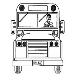 Coloring page: Bus (Transportation) #135458 - Free Printable Coloring Pages