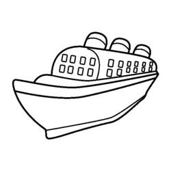 Coloring page: Cruise ship / Paquebot (Transportation) #140686 - Free Printable Coloring Pages