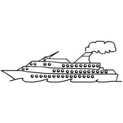 Coloring page: Cruise ship / Paquebot (Transportation) #140688 - Free Printable Coloring Pages