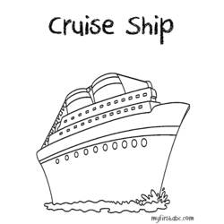 Coloring page: Cruise ship / Paquebot (Transportation) #140692 - Free Printable Coloring Pages