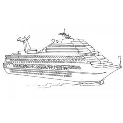 Coloring page: Cruise ship / Paquebot (Transportation) #140711 - Free Printable Coloring Pages