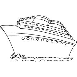 Coloring page: Cruise ship / Paquebot (Transportation) #140785 - Free Printable Coloring Pages