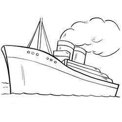 Coloring page: Cruise ship / Paquebot (Transportation) #140810 - Free Printable Coloring Pages
