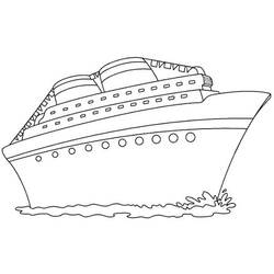 Coloring page: Cruise ship / Paquebot (Transportation) #140814 - Free Printable Coloring Pages