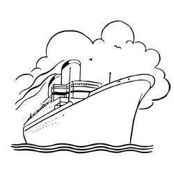 Coloring page: Cruise ship / Paquebot (Transportation) #140871 - Free Printable Coloring Pages