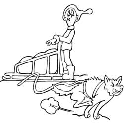 Coloring page: Dog Sled (Transportation) #142633 - Free Printable Coloring Pages