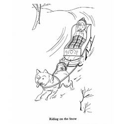 Coloring page: Dog Sled (Transportation) #142635 - Free Printable Coloring Pages
