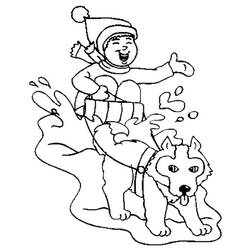 Coloring page: Dog Sled (Transportation) #142877 - Free Printable Coloring Pages
